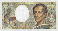 NOTES OF THE BANQUE DE FRANCE 200 francs Banque de France. Billet. (Montesquieu), -