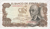 OTHER FOREIGN NOTES 100 pesetas Espagne. (1974) -