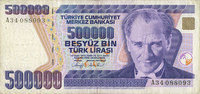OTHER FOREIGN NOTES Turquie. 500 000 lires 1970 -