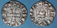 FRENCH ROYAL COINS Denier Philippe VI . tournois avec châtel meublé d'un besant -