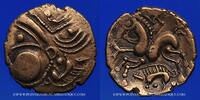 ANTIQUE GOLD COINS  Aulerques Eburovices. Hémistatère au sanglier, 2e siècle - 1ère moitié du 1er siècle av. J-C VF+