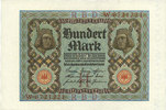 GERMANY 100 mark Allemagne. Billet. H, série W -