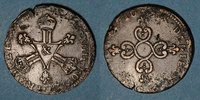FRENCH ROYAL COINS 6 deniers Louis XIV (1643-1715). dits dardenne &. Aix -