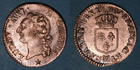 FRENCH ROYAL COINS 1/2 sol Louis XVI (1774-1793). Marseille -
