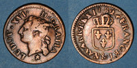 FRENCH ROYAL COINS Liard Louis XVI (1774-1793). &. Aix. Etoile -