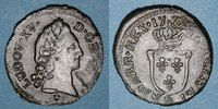 FRENCH ROYAL COINS 1/2 sol Louis XV (1715-1774). d'Aix & -