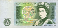 OTHER FOREIGN NOTES 1 livre Grande Bretagne. -