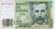 OTHER FOREIGN NOTES 1 000 pesetas Espagne. (1982) -