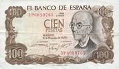 OTHER FOREIGN NOTES 100 pesetas Espagne. (1974) -