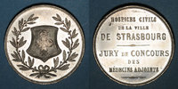 ALSACE Alsace. Strasbourg. Hospices civils. Médaille étain. 35 mm. Sans poinçon -