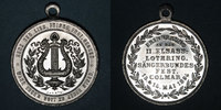 ALSACE Colmar. 2e congrès des chorales dAlsace-Lorraine. Médaille aluminium -