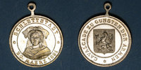 ALSACE bronze Alsace. Sélestat. Cavalcade. Médaille . 26 mm, avec son illet -