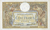 NOTES OF THE BANQUE DE FRANCE 100 francs Banque de France. Billet. Merson 19.3.1931, grands cartouches -