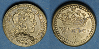 WEIGHTS 1610-1643 Louis XIII . Poids monétaire du louis dor Bas du revers oblitéré par la contremarque sinon VF