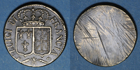 WEIGHTS 1774-1793 Louis XVI . Poids monétaire du louis dor neuf aux écus VF