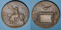 REVOLUTIONARY DOCUMENTS and WAR OF 1870 bronze Guerre de 1870-1871. Emploi des pigeons. Médaille . 63 mm. Gravée par Degeorge -