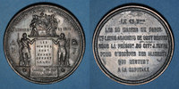 REVOLUTIONARY DOCUMENTS and WAR OF 1870 Guerre de 1870-1871. Les subsistances alimentaires. Réunion des 20 maires de Paris. Médaille. 48,1mm -