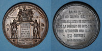 REVOLUTIONARY DOCUMENTS and WAR OF 1870 Guerre de 1870-1871. Les subsistances alimentaires. Réunion des 20 maires de Paris. Médaille. 48,1mm -