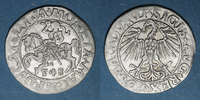 EUROPE gros Lituanie. Grand Duché. Sigismond III Auguste (1544-1572). 1/2 -