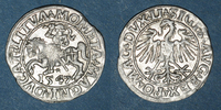 EUROPE gros Lituanie. Grand Duché. Sigismond III Auguste (1544-1572). 1/2 -