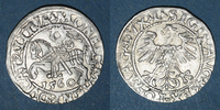 EUROPE gros Lituanie. Grand Duché. Sigismond III Auguste (1544-1572). 1/2 -