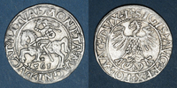 EUROPE gros Lituanie. Grand Duché. Sigismond III Auguste (1544-1572). 1/2 -