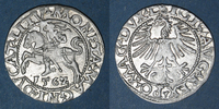 EUROPE gros Lituanie. Grand Duché. Sigismond III Auguste (1544-1572). 1/2 -