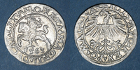 EUROPE gros Lituanie. Grand Duché. Sigismond III Auguste (1544-1572). 1/2 Différent : hache -
