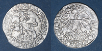 EUROPE gros Lituanie. Grand Duché. Sigismond III Auguste (1544-1572). 1/2 Différent : hache -