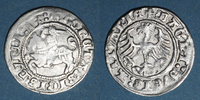 EUROPE gros Lituanie. Grand Duché. Sigismond II le Vieux (1506-1544). 1/2 -