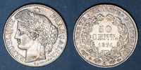 FRENCH MODERN COINS 50 centimes Gouvernement de défense nationale (1870-1871). Cères Bordeaux -