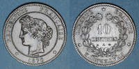 FRENCH MODERN COINS 10 centimes Gouvernement de défense nationale (1870-1871). Petit A -