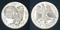 GERMANY after 1870 10 mark Allemagne. 750e anniversaire de Berlin -