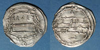 ISLAM Asie centrale. Abbassides. Harun al-Rashid (170-193H). Dirham  Ma din al-Shash  190H Flan irrégulier, TB