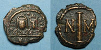 BYZANTINE EMPIRE Empire byzantin. Justin II (565-578). Décanoummion. Carthage, 572-573 -