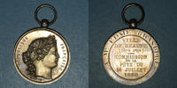MEDALS 14 juillet 1880 Beaune (Côte dOr). Fête du Médaille argent EF