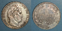 FRENCH MODERN COINS 5 francs 1845 A Louis Philippe (1830-1848).  Proue d... 210,00 EUR  plus 9,45 EUR verzending
