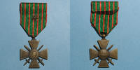 DECORATIONS Croix de guerre 1914-1918. 4e modèle 1914-1918. 1 citation -