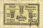 FRENCH EMERGENCY NOTES 50 pfennig Schirmeck. Ville. Billet. 7.1918. Grand cachet communal -