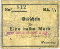 FRENCH EMERGENCY NOTES mark Wesserling. Cros Roman & Cie. Billet. œ . Non annulé -