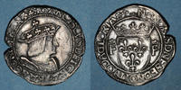 FRENCH ROYAL COINS Teston François I . (cf 13e type). Lyon (annelet 12e). Type inédit ! -