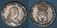 FRENCH ROYAL COINS Louis XV (1715-1774). 1/3 écu de France 1722 &. Aix. Réformé sur un petit louis d'argent de -