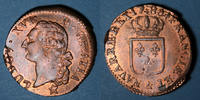 FRENCH ROYAL COINS Sol Louis XVI (1774-1793). Sol &. Aix -