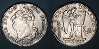 FRENCH MODERN COINS 6 livres Constitution (1791-1792). Ecu de type FRANCOIS 2e semestre -