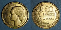 FRENCH MODERN COINS 20 francs 4e république (1947-1959). Georges Guiraud 3 faucilles -
