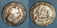 EUROPE 8 skilling Danemark. Frédéric IV (1699-1730). -