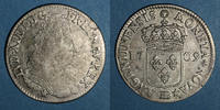 FRENCH ROYAL COINS 44 sols Louis XIV (1643-1715). Monnayage particulier de Strasbourg. de Strasbourg -