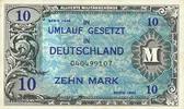 GERMANY 10 mark 1944 Allemagne, sous occupation des forces alliées. Billet. EF