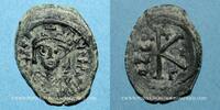 BYZANTINE EMPIRE follis Empire byzantin. Maurice Tibère (582-602). 1/2 . Constantinople, 3e officine. 582-583 -