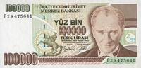 OTHER FOREIGN NOTES Turquie. 100 000 lires 1970 -